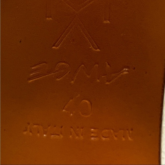 AMINA MUADDI Giorgia Leather Flared Heel Ankle Boots White 40 US Size 10 - Picture 14 of 16